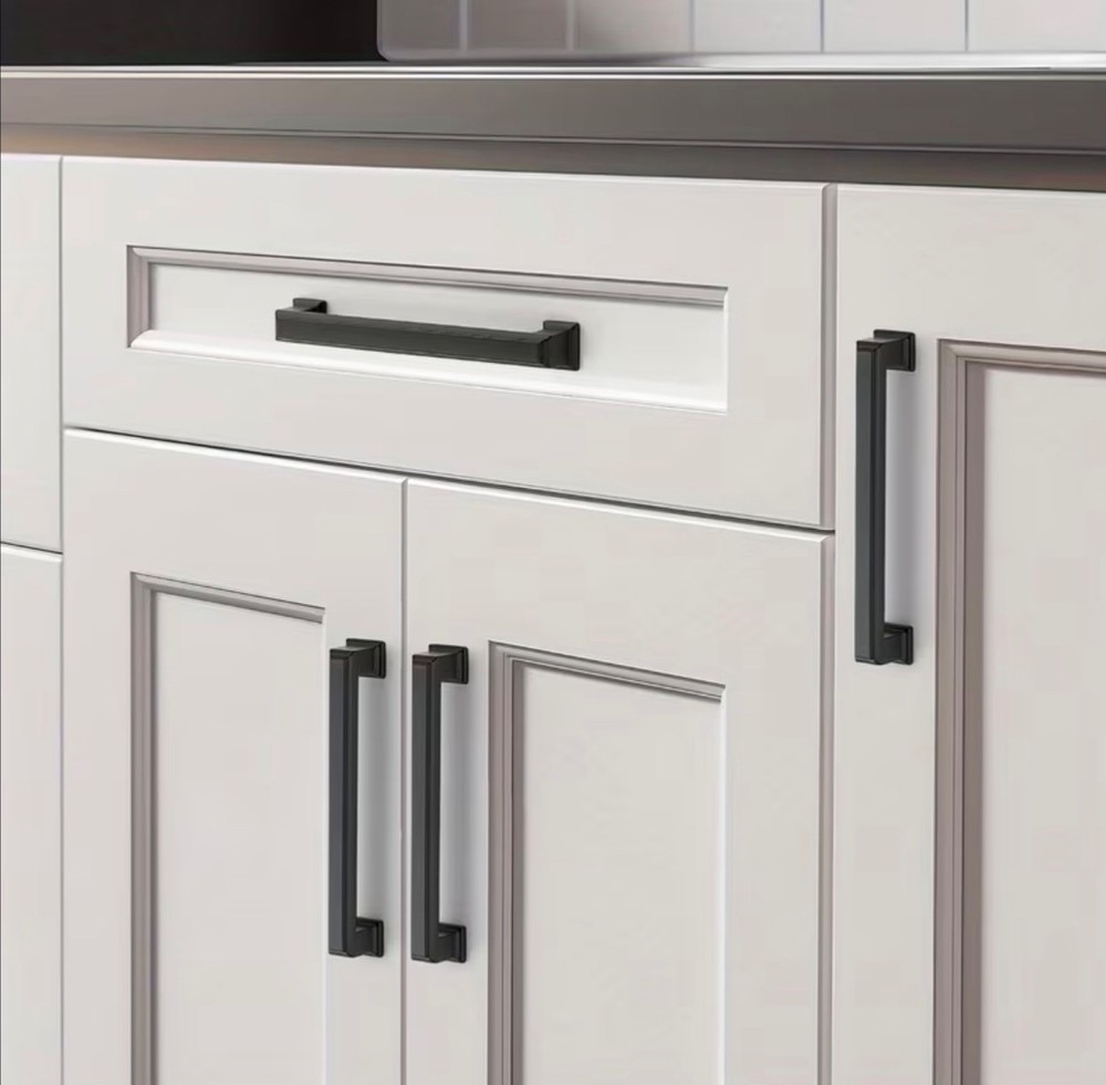 5in Matte Black Cabinet Handles Drawer Pulls Modern Kitchen Hardware