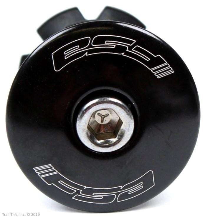 FSA 1-1/8" Threadless Alloy Bicycle Headset Top Cap with Bolt & Star Nut - Black