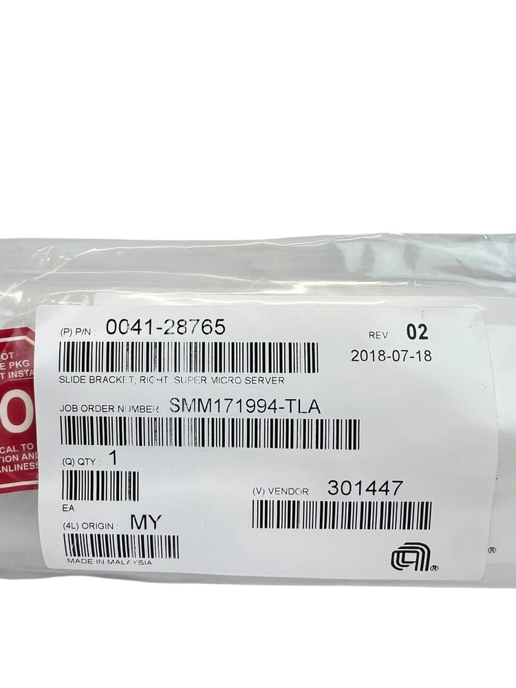 APPLIED MATERIALS AMAT 0041-28765 SLIDE BRACKET,RIGHT,SUPER MICRO SERVER