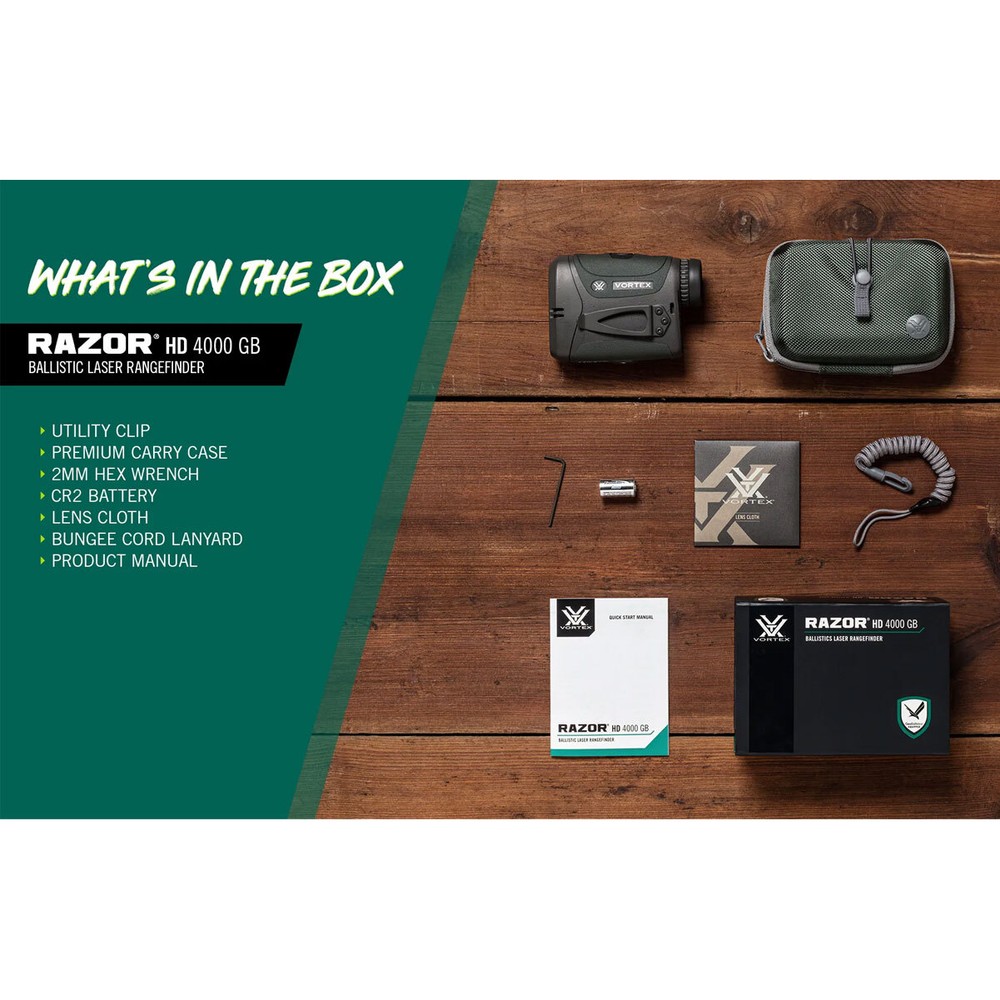 VORTEX Razor HD 4000 GB Ballistic Laser Rangefinder (LRF-252)