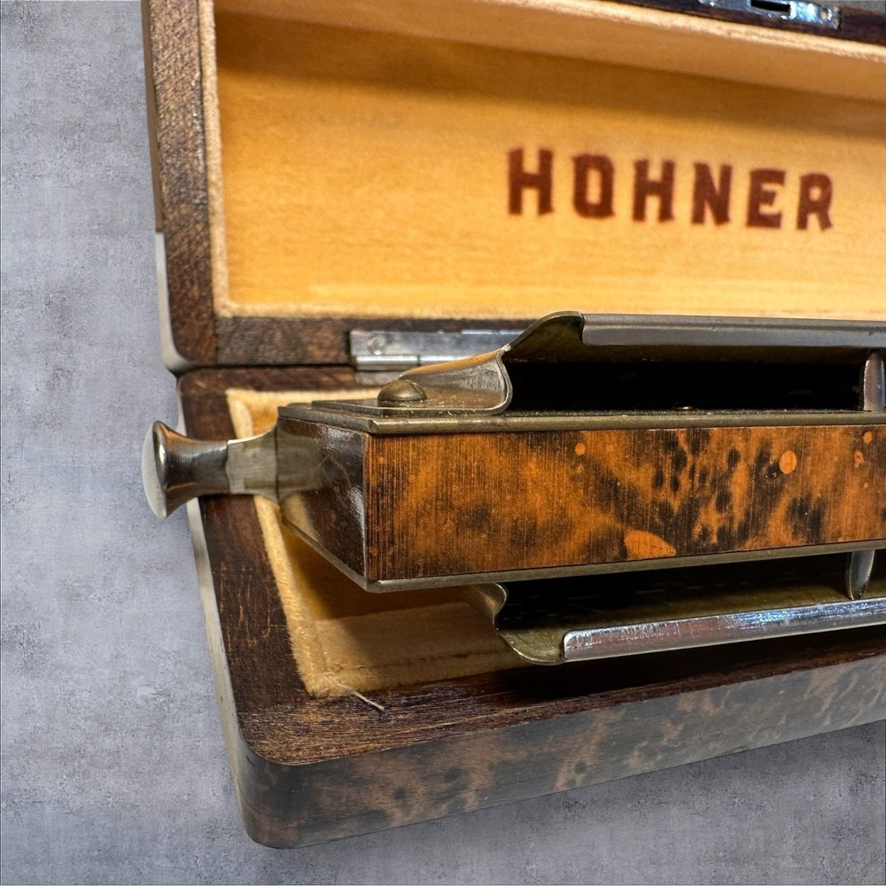 Hohner 64 Chromonica Harmonica Nr. 280 Silver Tone 4 Octave Professional Model