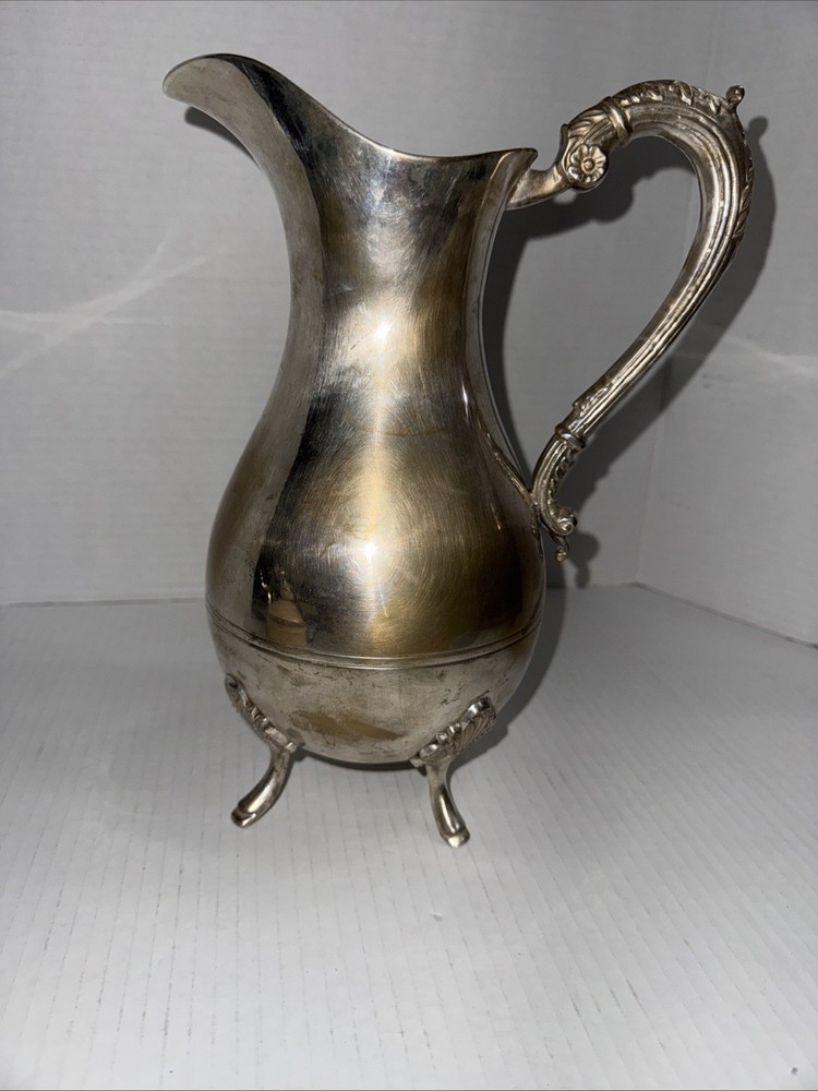 Silver Plate Pitcher 10 Inch Tall