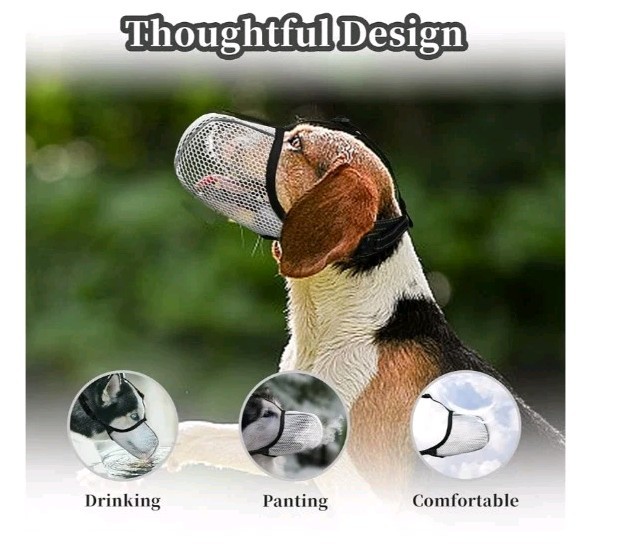Dog Muzzle, Breathable Soft for Small Dogs/Prevent Barking, Biting