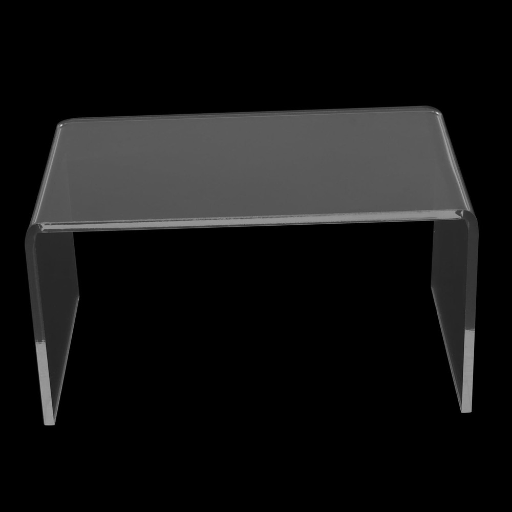 10 Pcs Clear Acrylic Display Risers, 3"" 4"" 5"" 6"" 7"" Rectangular Showcase...