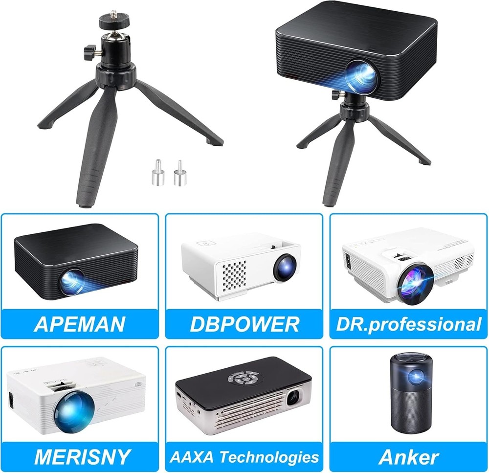 Mini Projector Tripod Mount Compatible with Most Mini Projectors Adjustable