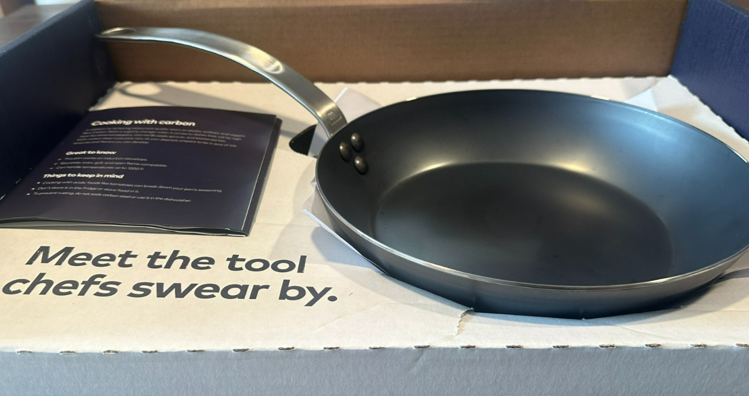 Made In Seasoned Blue Carbon Steel 10" Fry Pan France
