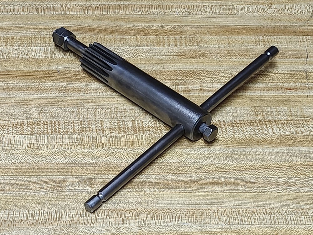 Early Delta DP-220 Drill Press Quill Feed Handle Assembly.