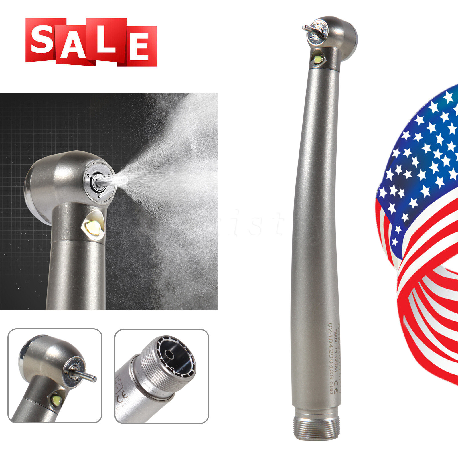 Turbina LED 2/4 orificios con pieza mano de alta velocidad dental NSK Style