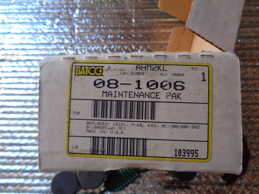 BATCO MAINTENANCE PACK REPLACES E2121 - 08-1006