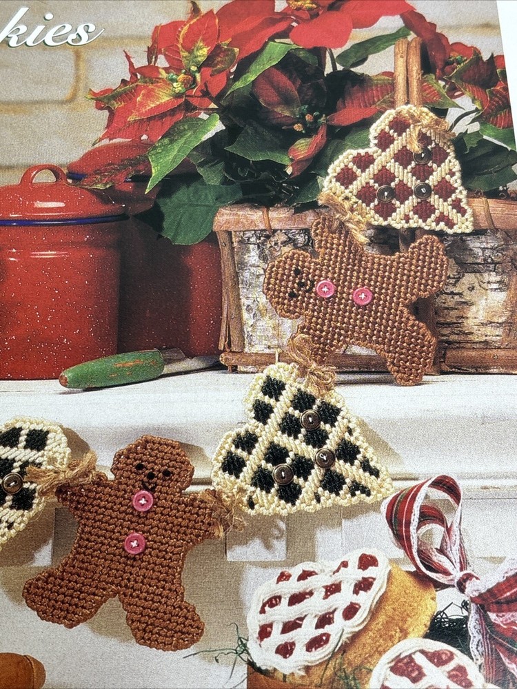 Gingerbread Cookie 2 Designs Needlecraft Shop Plastic Canvas Pattern Page