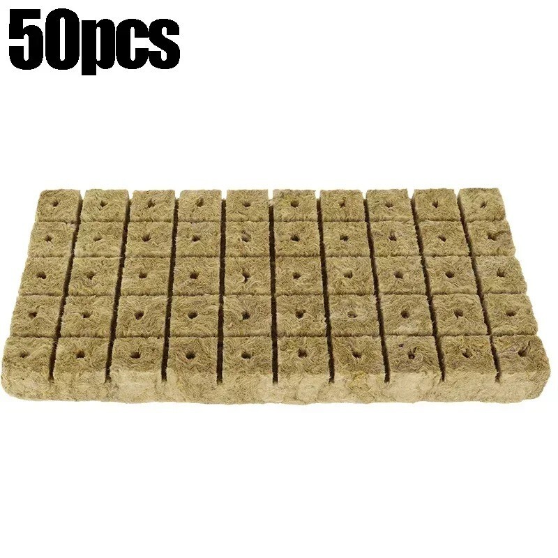 Seedling Grow Plug Sponge Block Starter Rock Wool Planting Grow Cubes Hydroponic