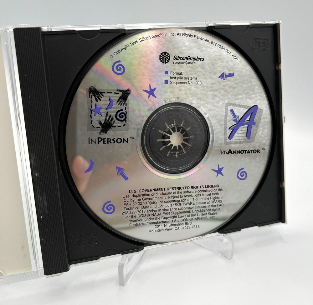 Vintage - Silicon Graphics SGI - InPerson & IRIS Annotator - Set