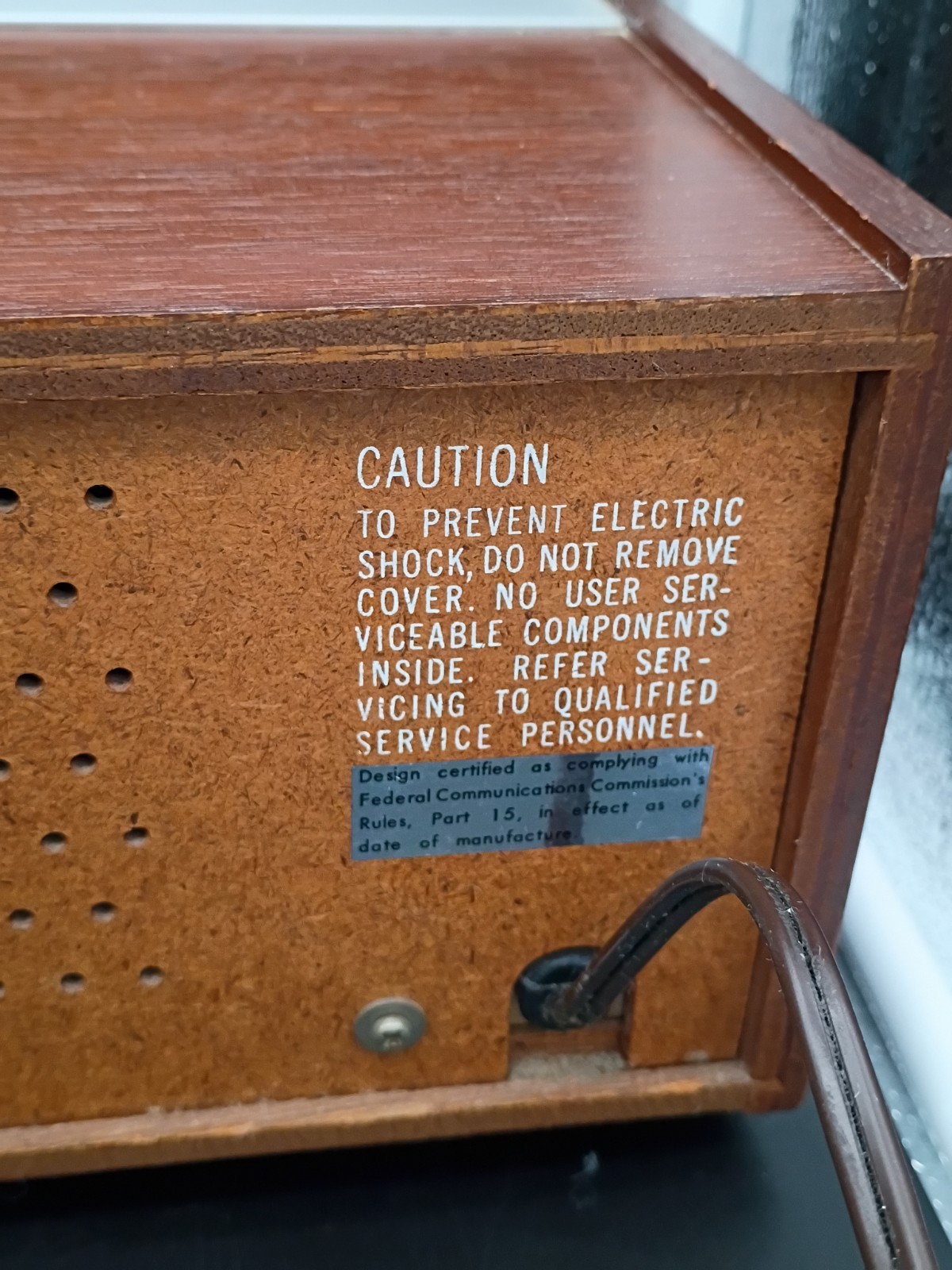 Vintage Sony 8F-56W AM FM 9 Transistor Table Radio Wood Cabinet Japan Working