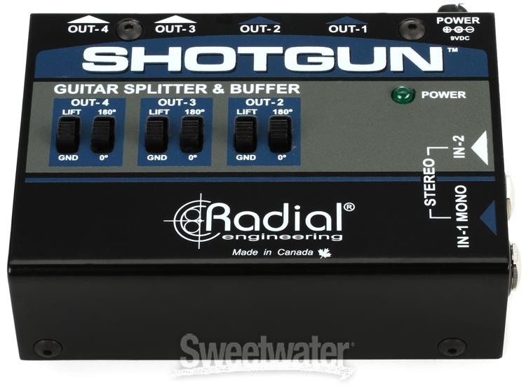 Radial Shotgun 4-channel Amp Driver
