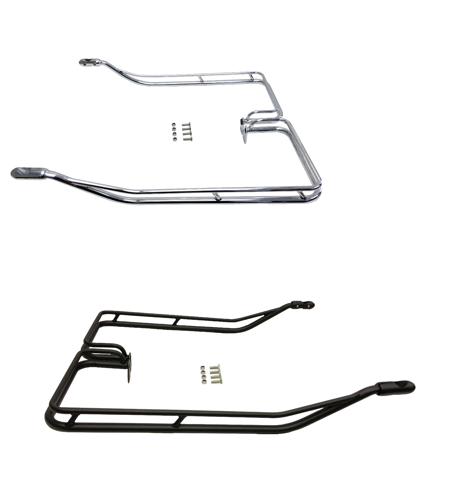 Nostalgic Saddlebag Guard Rails for 1993-2008 Harley Road King Electra Hard Bags