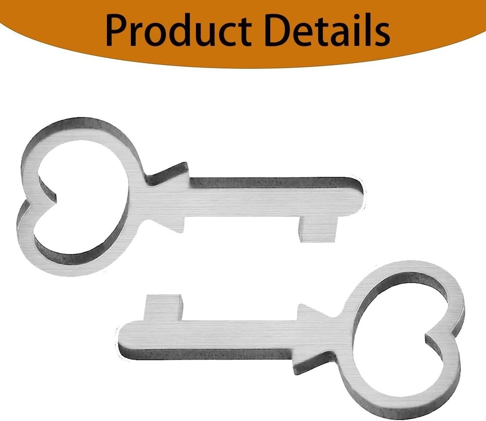 "Cedar Box Key, Replacement for Lane Mini Keepsake Boxes, Key Lock, Metal, 2PC "