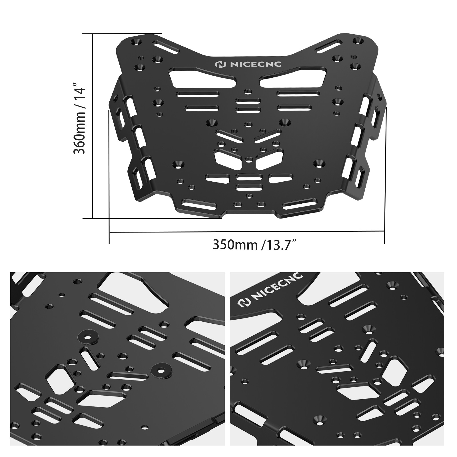 NICECNC For BMW R1250GS 2019-2023 Rear Tail Storage Rack Cargo Luggage Storage
