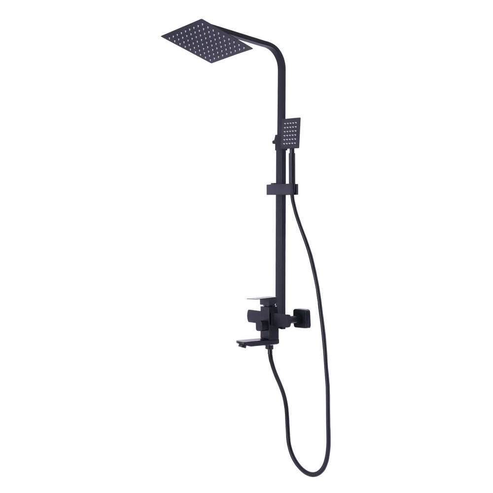 Stainless Steel Shower Panel Tower with Rainfall Jets & Massage System