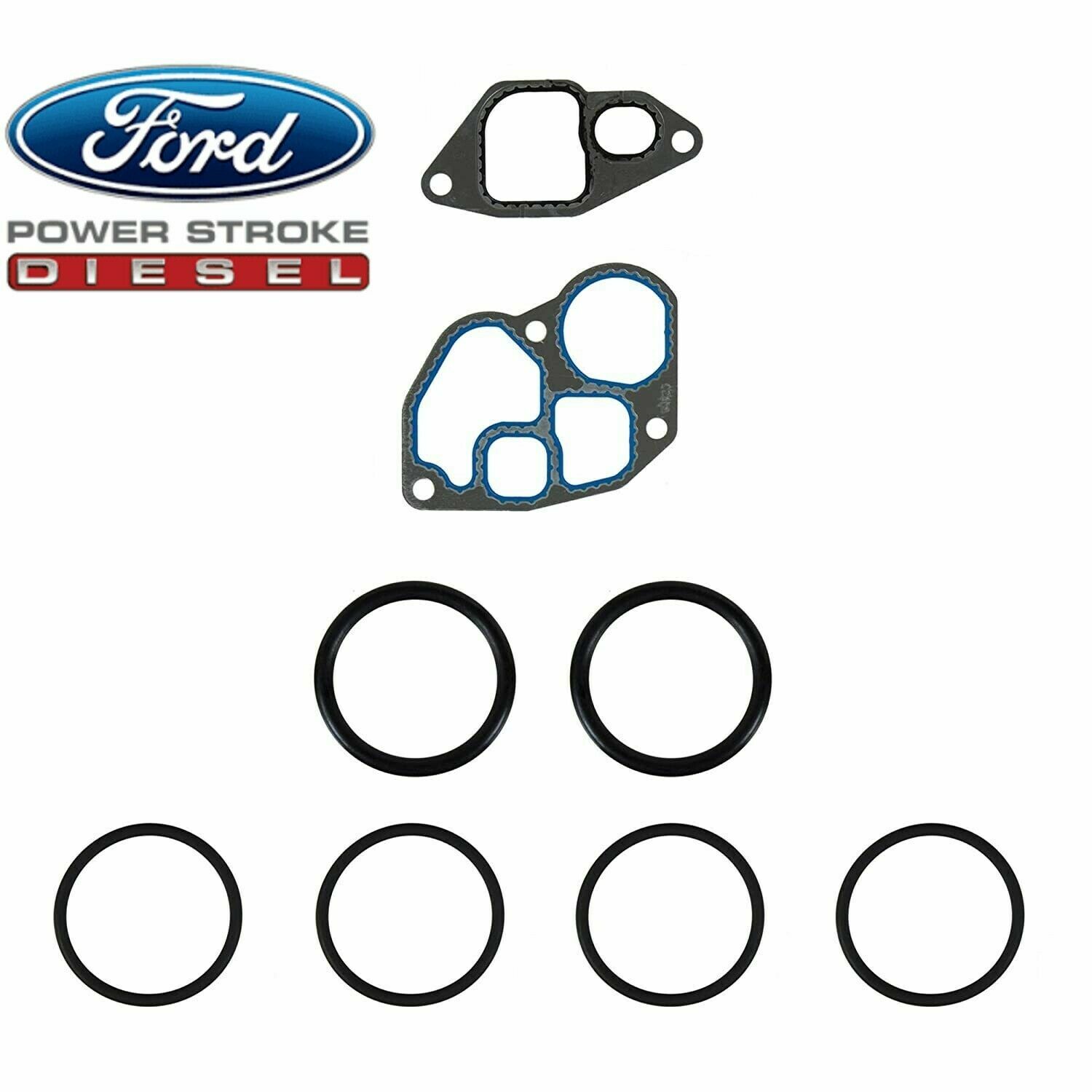 ✅Genuine OEM Victor Reinz Oil Cooler Gasket Kit for Ford 7.3L Powerstroke Diesel