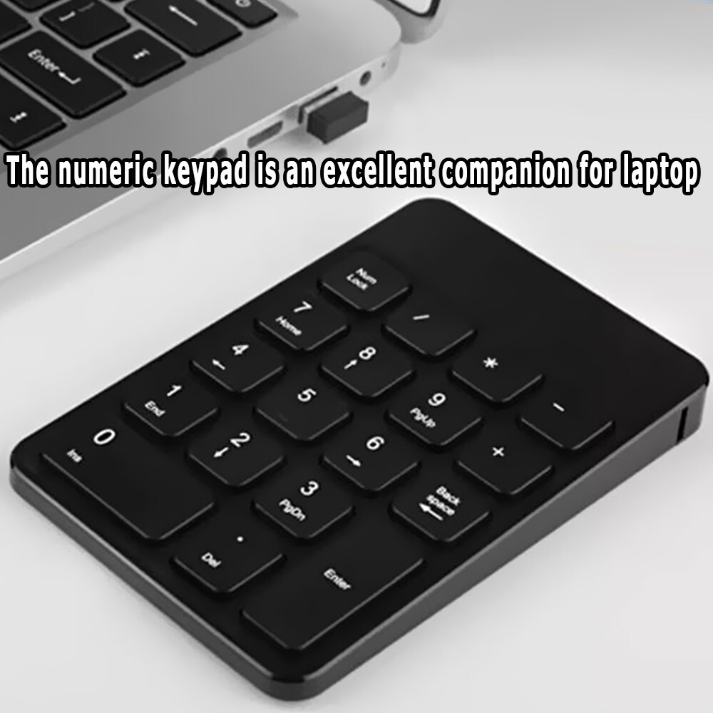 User-Friendly Wireless Bluetooth Digital Keypad - Compact Design, Big Function