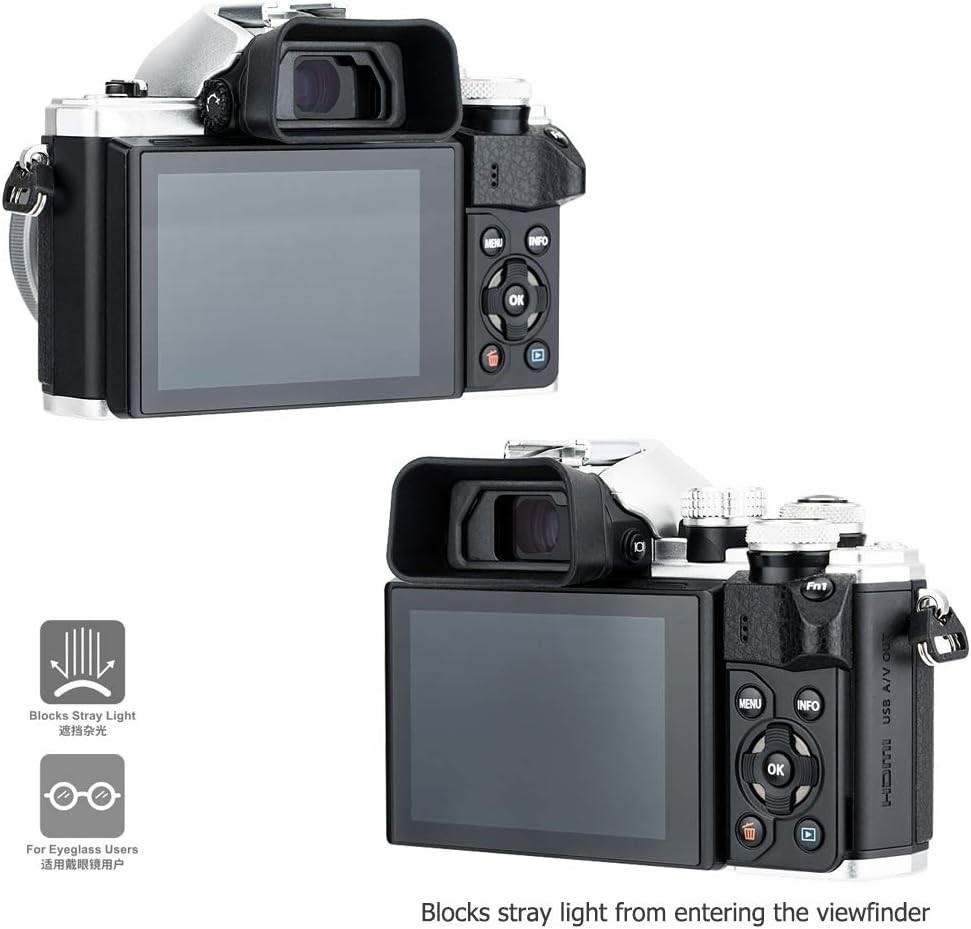 Silicon Camera Viewfinder Eyecup for Olympus OM System Mirrorless Cameras