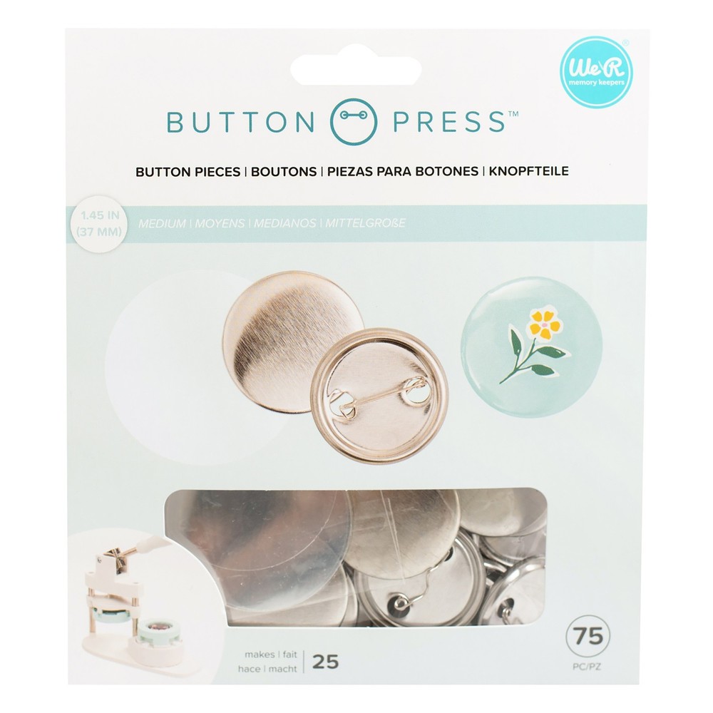 We R Button Press Refill Pack 25/Pkg-Medium (37mm)
