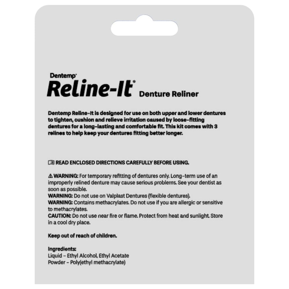 Dentemp Denture Reline Kit Value Pack - Advanced Formula It Denture...