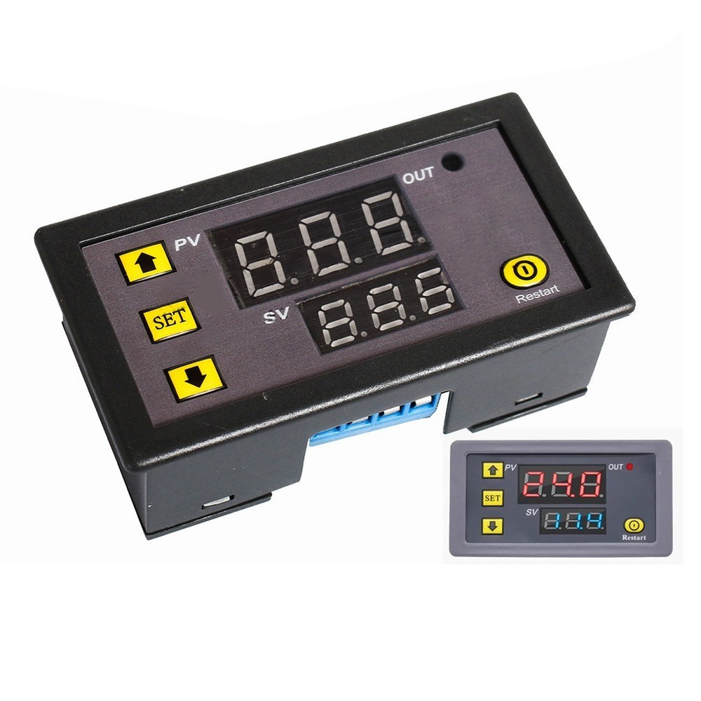 110220V Programmable Digital Time Relay Cycle Delay Module with LED Display