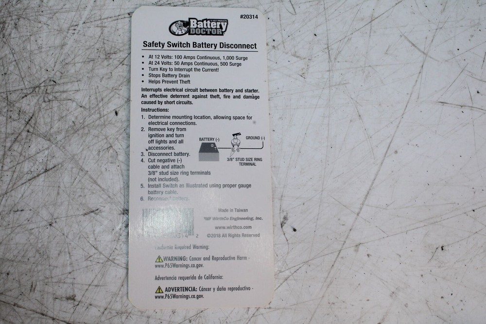 Battery Doctor Kill Off Switch Button