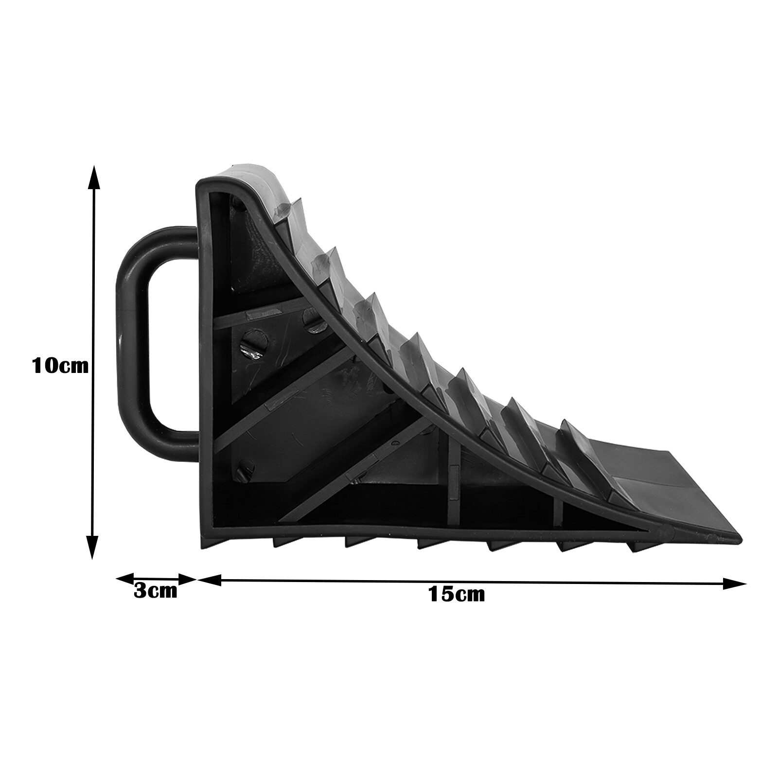 4Pcs/set Car Heavy Duty Solid Wheel Chocks Trailer RV Camper Truck Tire Stopper