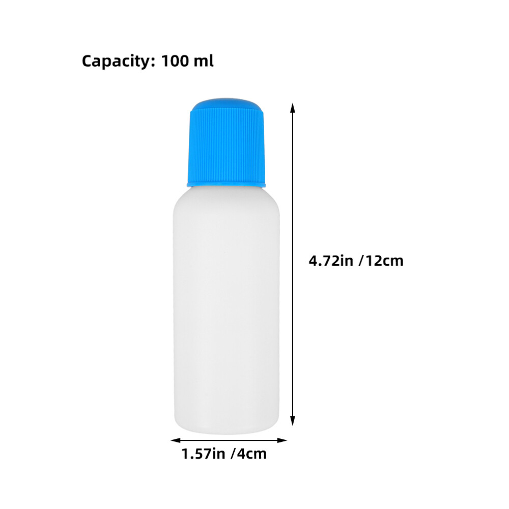 4pcs 100ml Sponge Head Applicator Bottle Empty Plastic Dauber Bottles