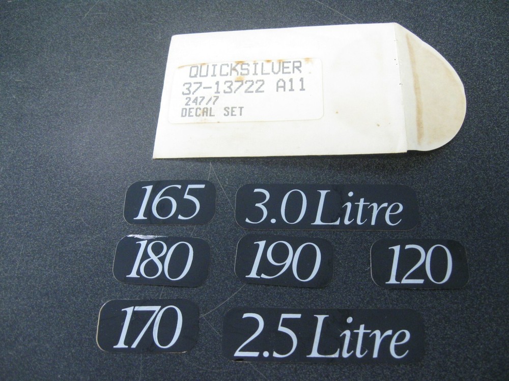MERCURY MARINE ENGINE DECAL SET 13722A11 JO31