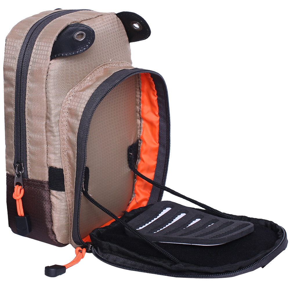Fly Fishing Chest Bag Lightweight Waist Pack Tackle Tool Backpack Bag Black