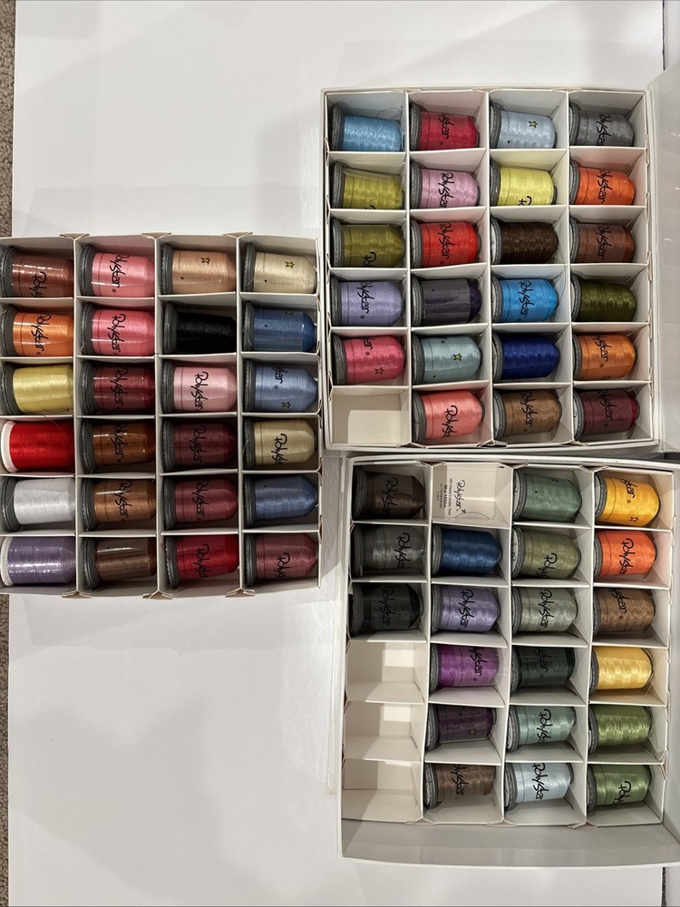 Polystar Embroidery Thread 67 Spools 50wt 1000m