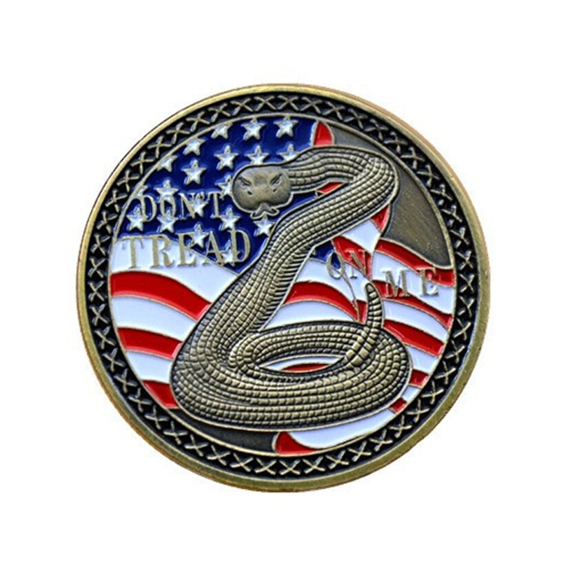 US Constitution The Second 2ND Amendment Don't Tread On Me Challenge Coin