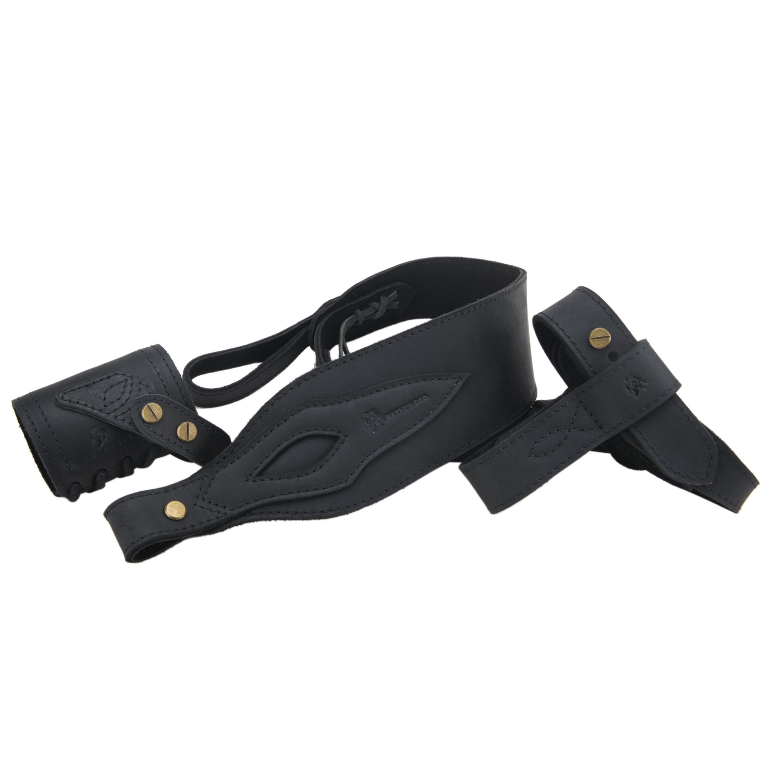 1 Suit Leather Rifle No Drill Harnessed Buttstock + Sling Loop + Shoulder Sling