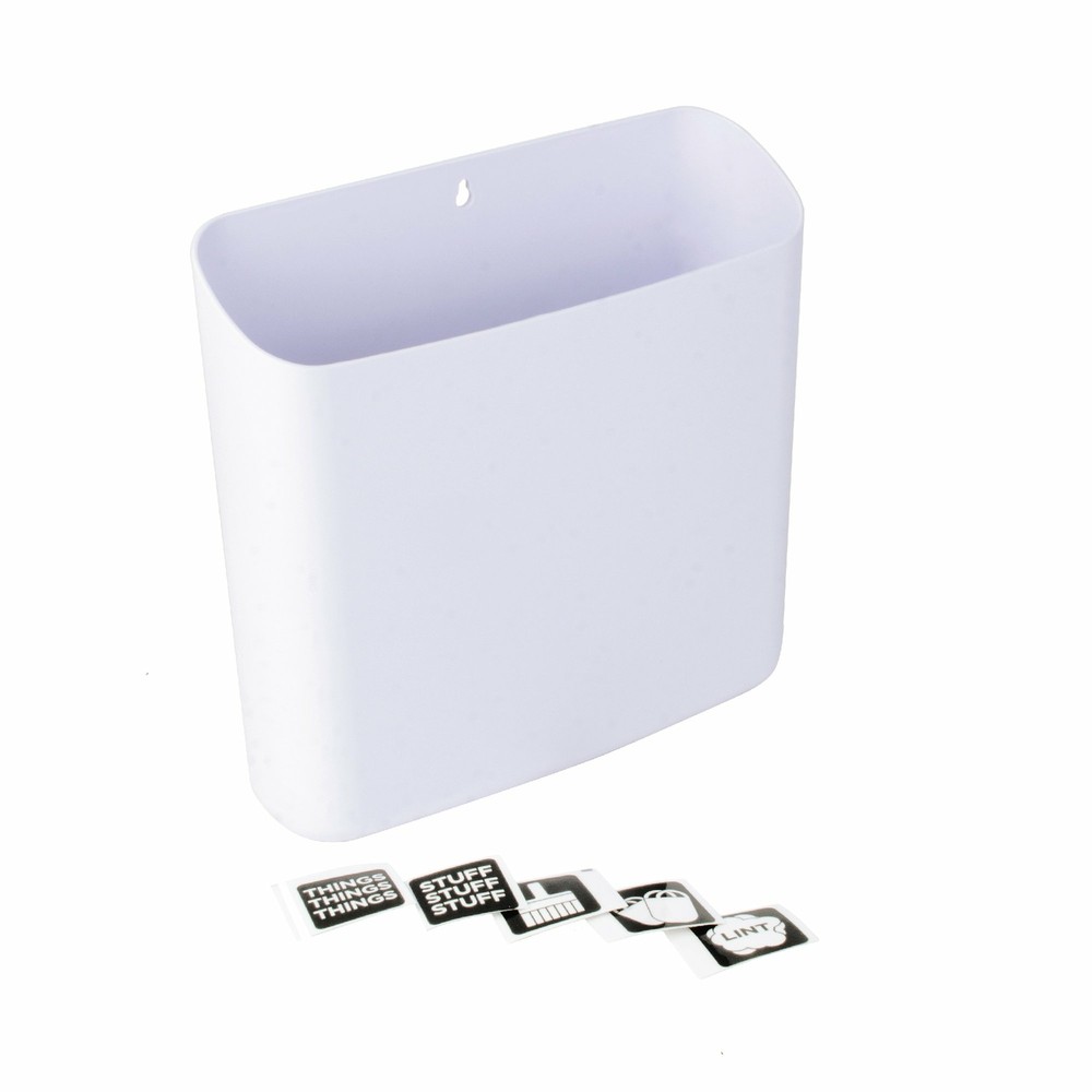 Large Magnetic Lint Bin - White