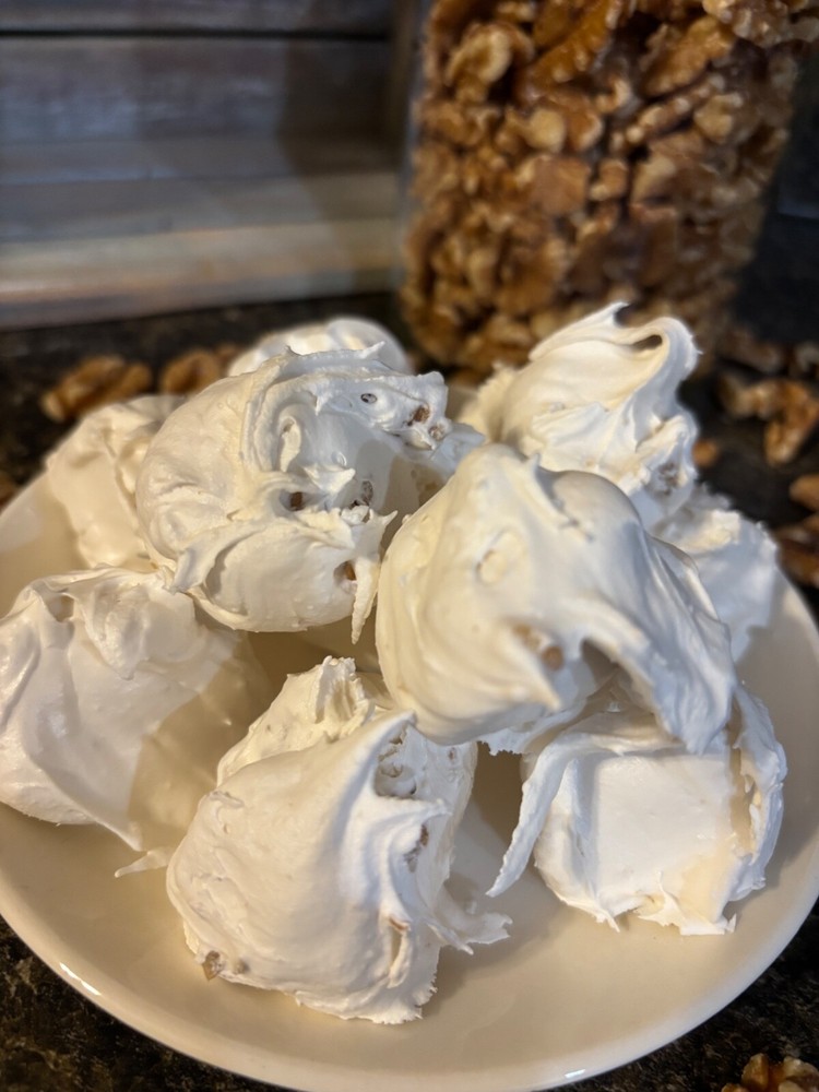 DIVINITY Fresh home made Divinity Candy Original Vanilla with Walnuts