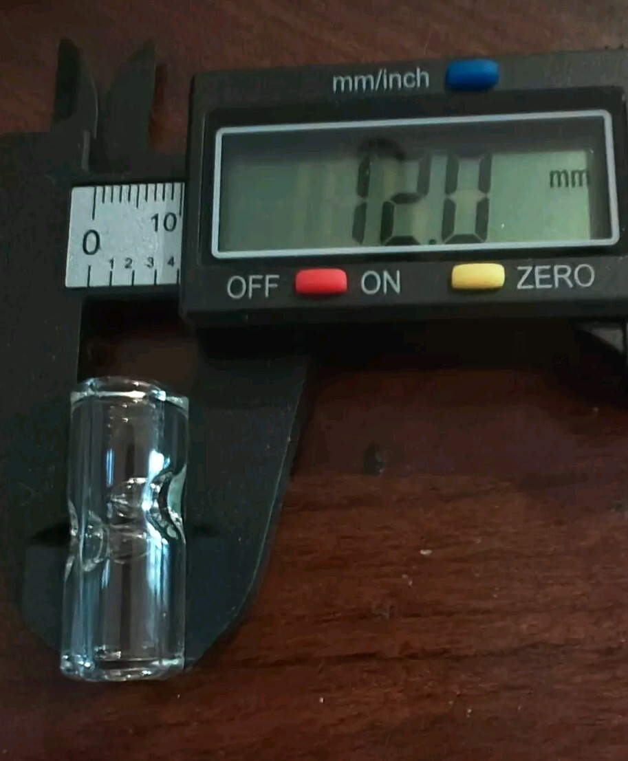 Glass Filter Tips Crutch 12mm x 5 pack