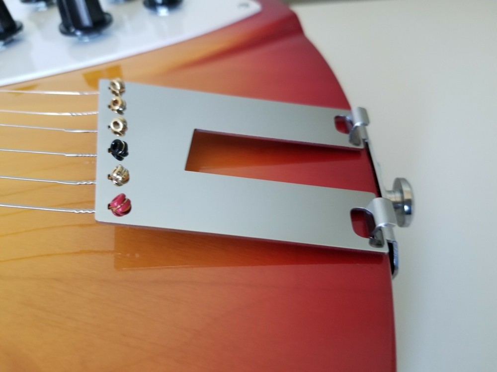 6 -String trapeze tailpiece for Rickenbacker to convert R-Tailpiece 