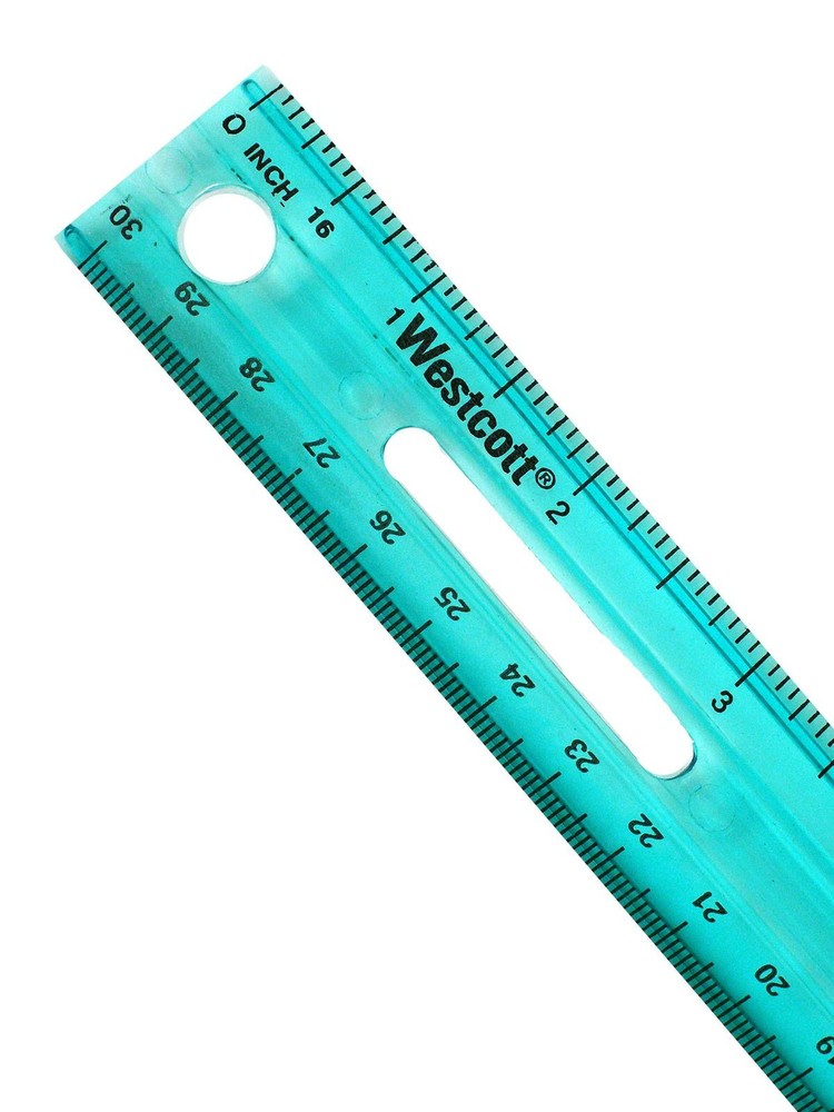 Acme 12 in. Plastic Ruler - plastic ruler