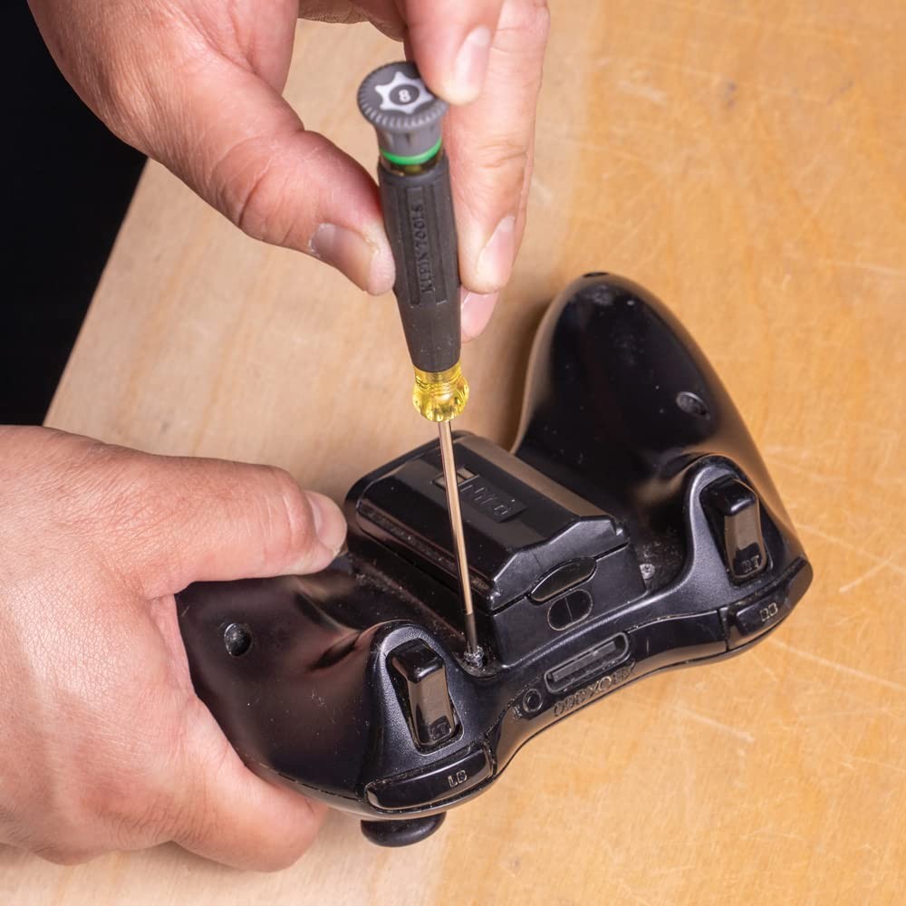 Klein Tools 85617 Mini Precision Screwdriver Set, One Size, Black/Yellow