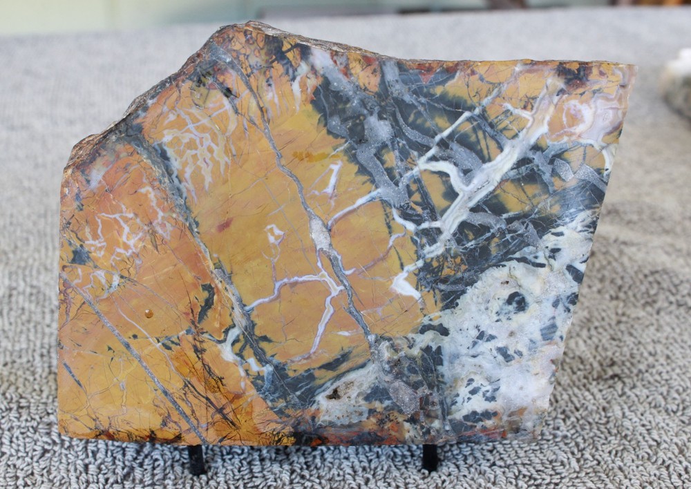 Stone Canyon Jasper THICK Slab Brecciated High-Grade Pattern