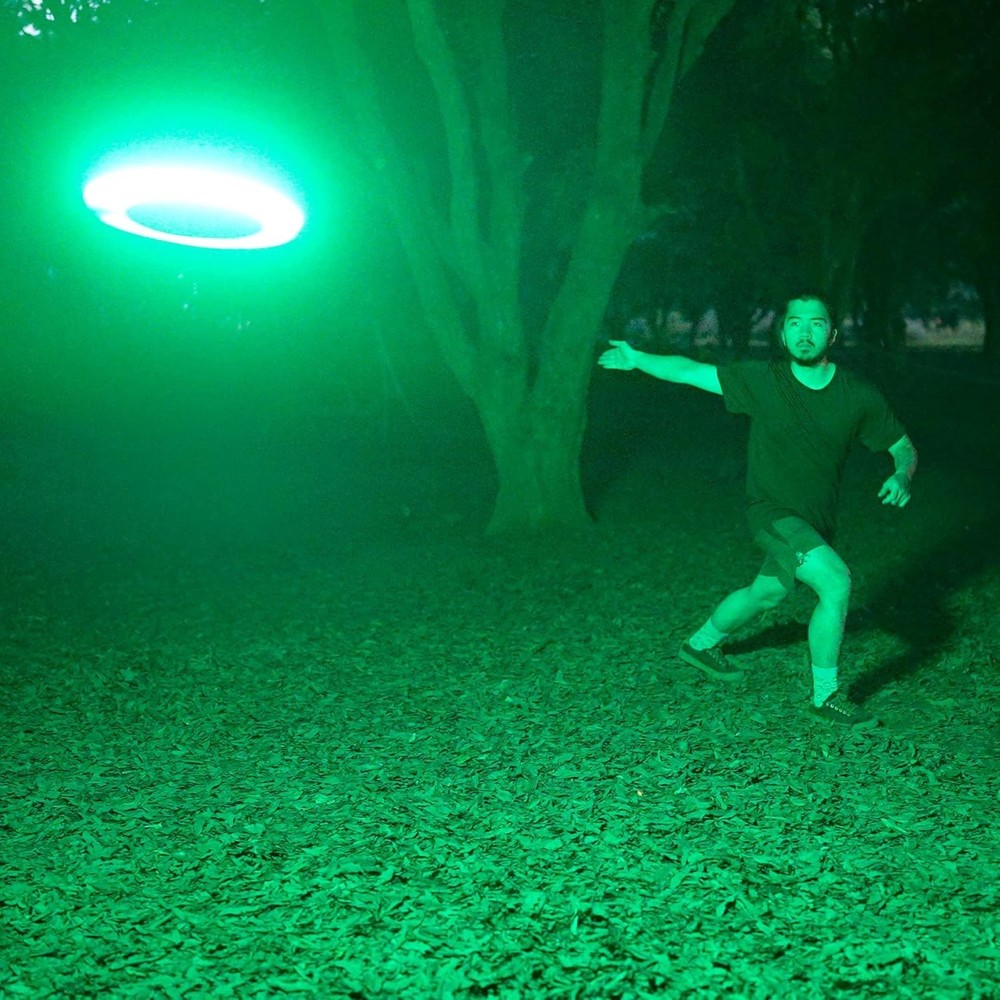 108 RGB LED Flying Disc - Rechargeable