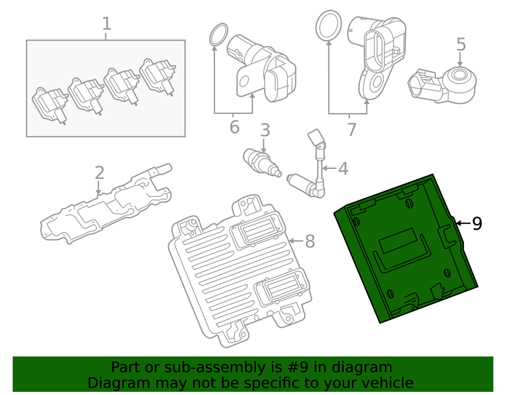 Genuine GM Engine Control Module Bracket 92234127