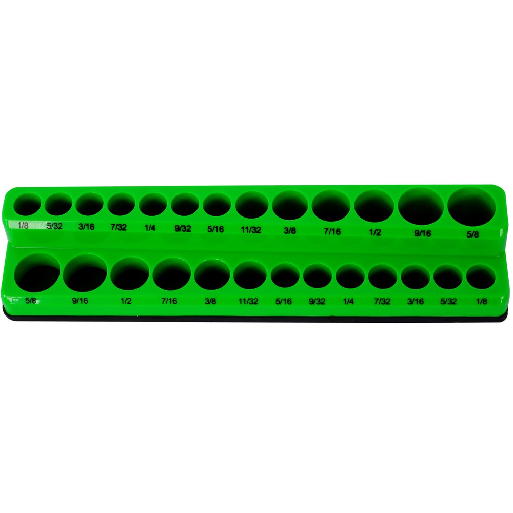 3 Piece SAE Magnetic Socket Organizers, Socket Organizers for Toolboxes