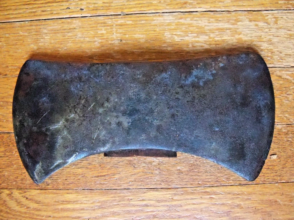 Vintage Unmarked Heavy Double Bit Axe Head