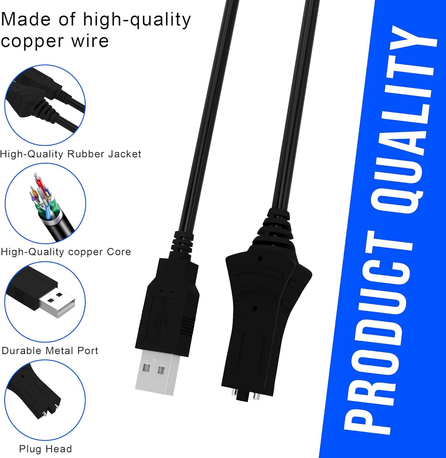 for Minn Kota i-Pilot Link Remote Control USB Charger Charging Cable 1866460