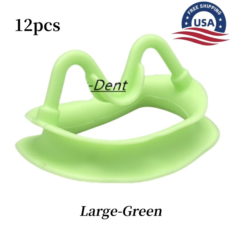 12pcs Dental Retractor Prop Cheek Soft Silicone Mouth Opener Teeth Whitening