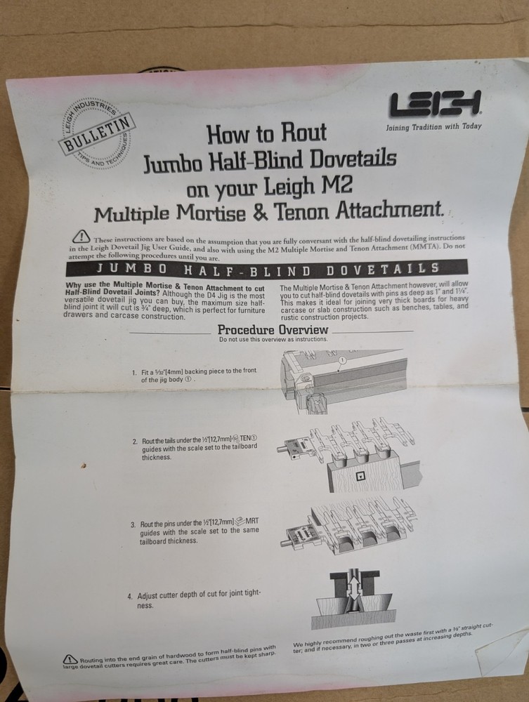 Leigh D4 Dovetail Jig